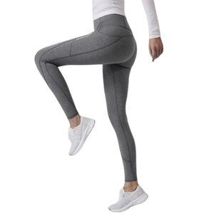 Athleta Rainier High Rise Reflective Print Legging in Gray Size Large